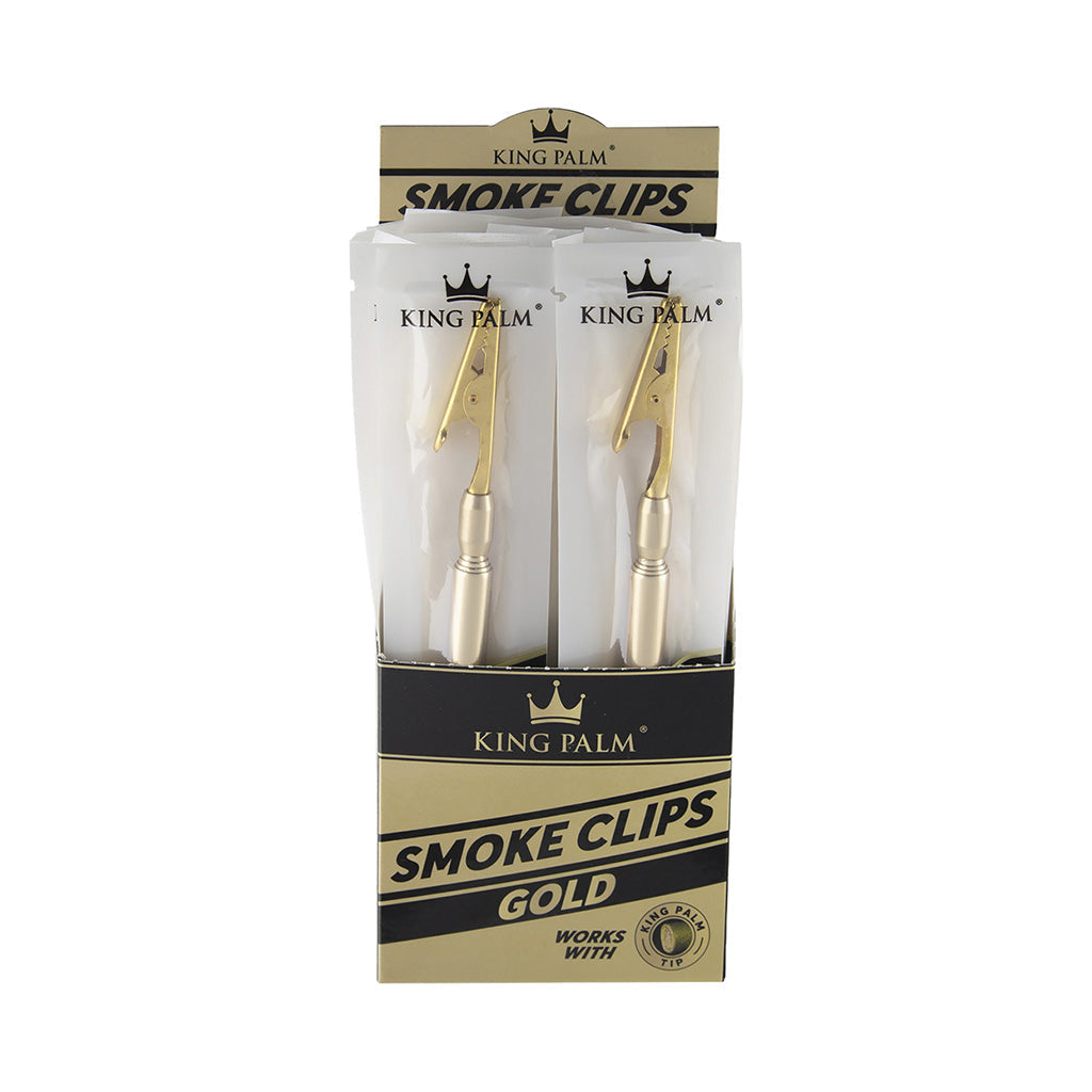 24ct. King Palm Roach Clip - Gold by King Palm - Wholesale