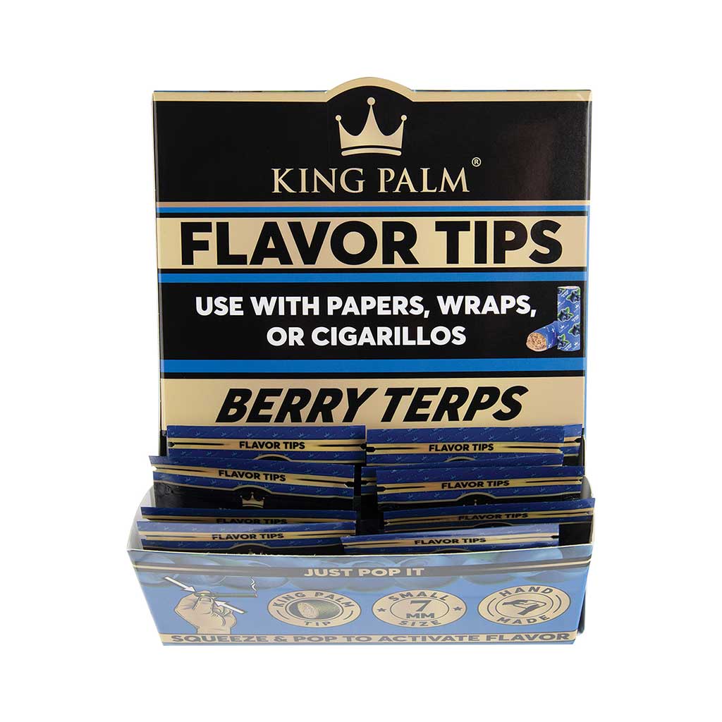 50ct. 2pk. King Palm Terp Filters - Berry Terp Wholesale