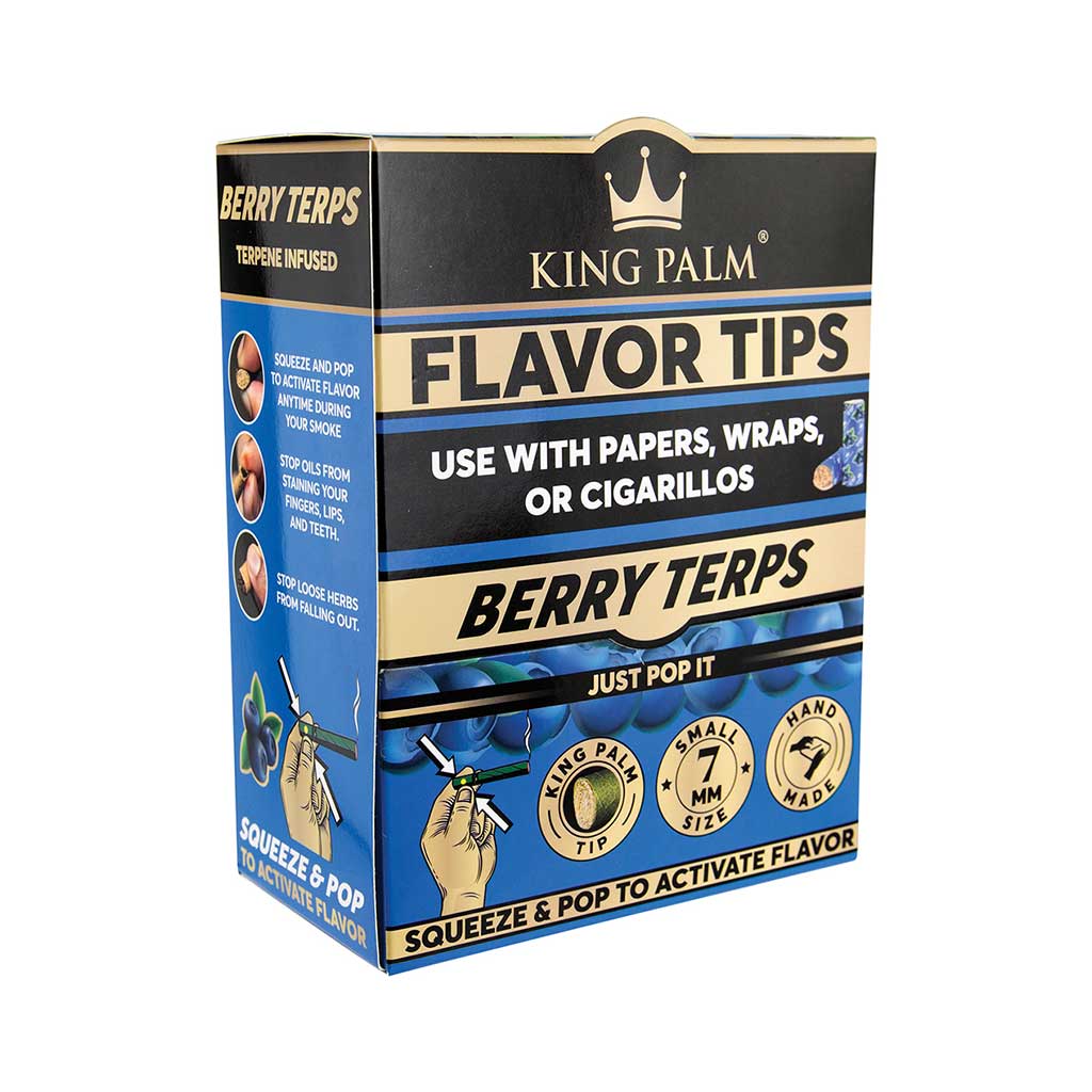 50ct. 2pk. King Palm Terp Filters - Berry Terp Wholesale