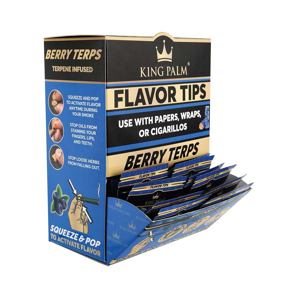 50ct. 2pk. King Palm Terp Filters - Berry Terp Wholesale