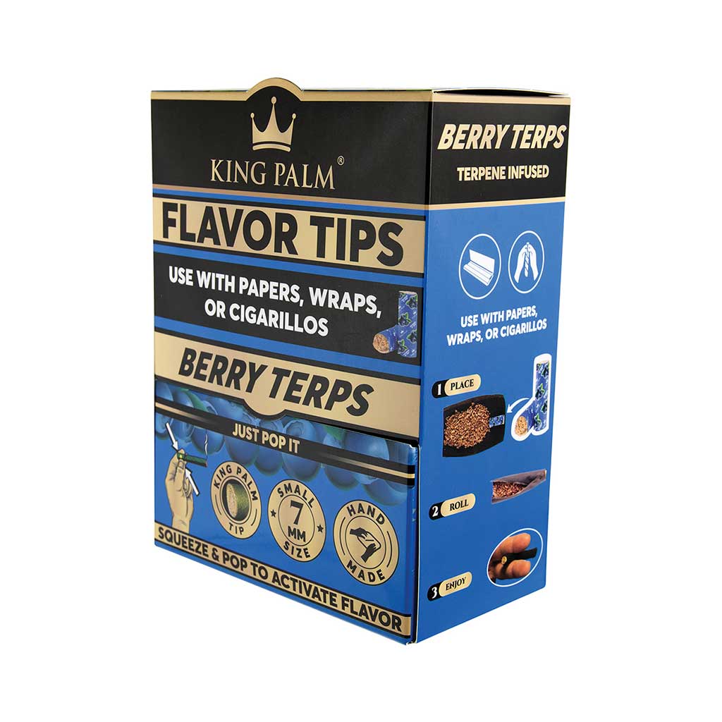 50ct. 2pk. King Palm Terp Filters - Berry Terp by King Palm - Wholesale
