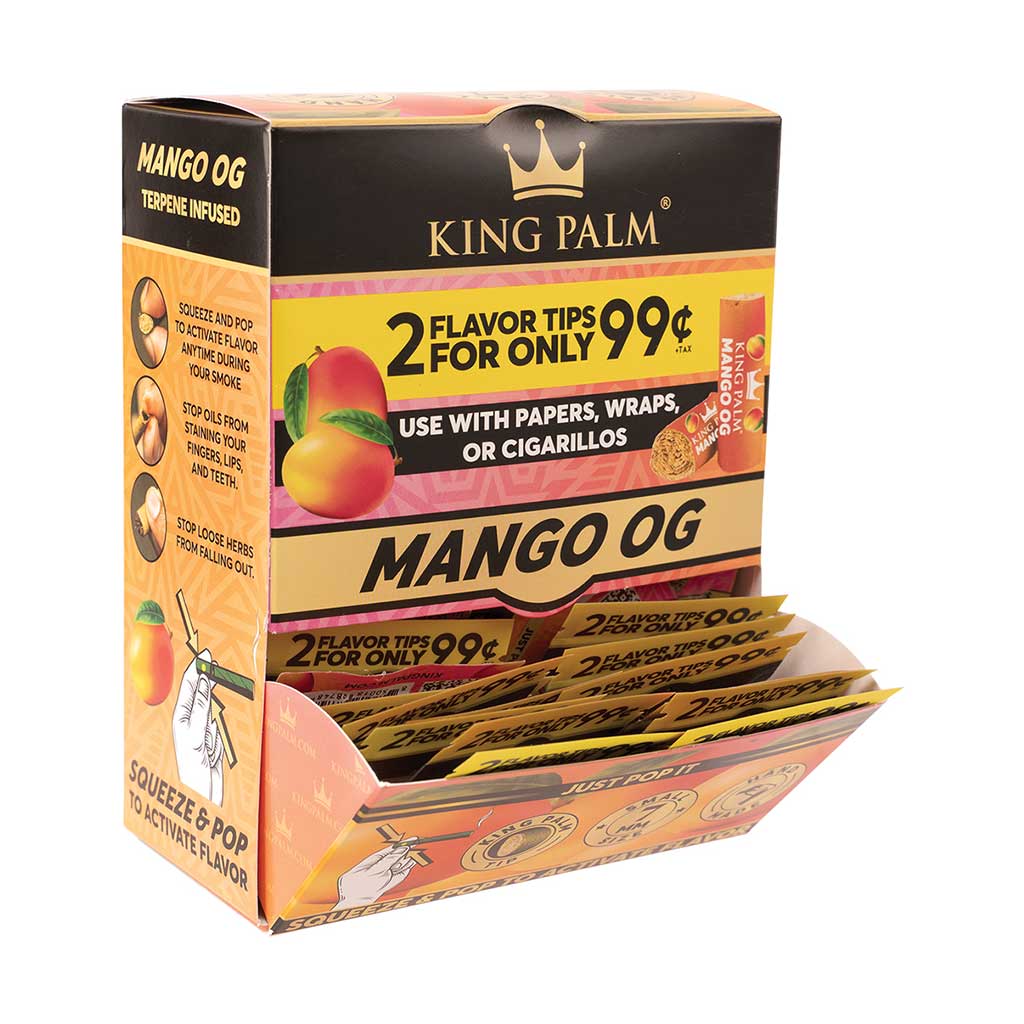 50ct. 2pk. King Palm Terp Filters - Mango OG - PP $.99 Wholesale