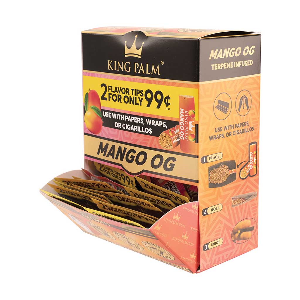 50ct. 2pk. King Palm Terp Filters - Mango OG - PP $.99 Wholesale