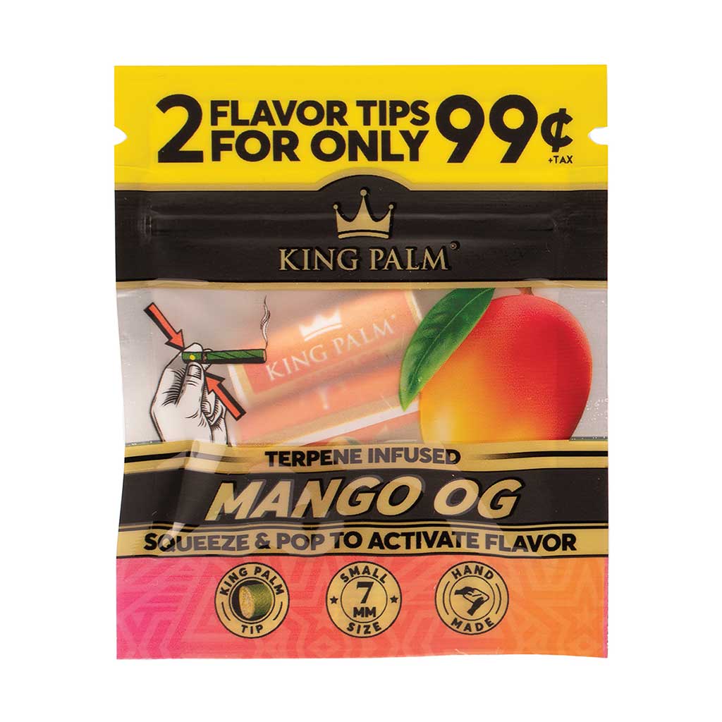 50ct. 2pk. King Palm Terp Filters - Mango OG - PP $.99 Wholesale