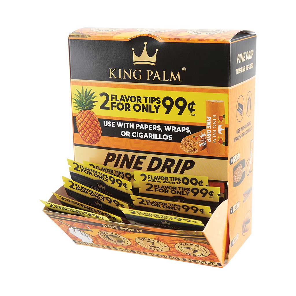 50ct. 2pk. King Palm Terp Filters - Pine Drop - PP $.99 Wholesale