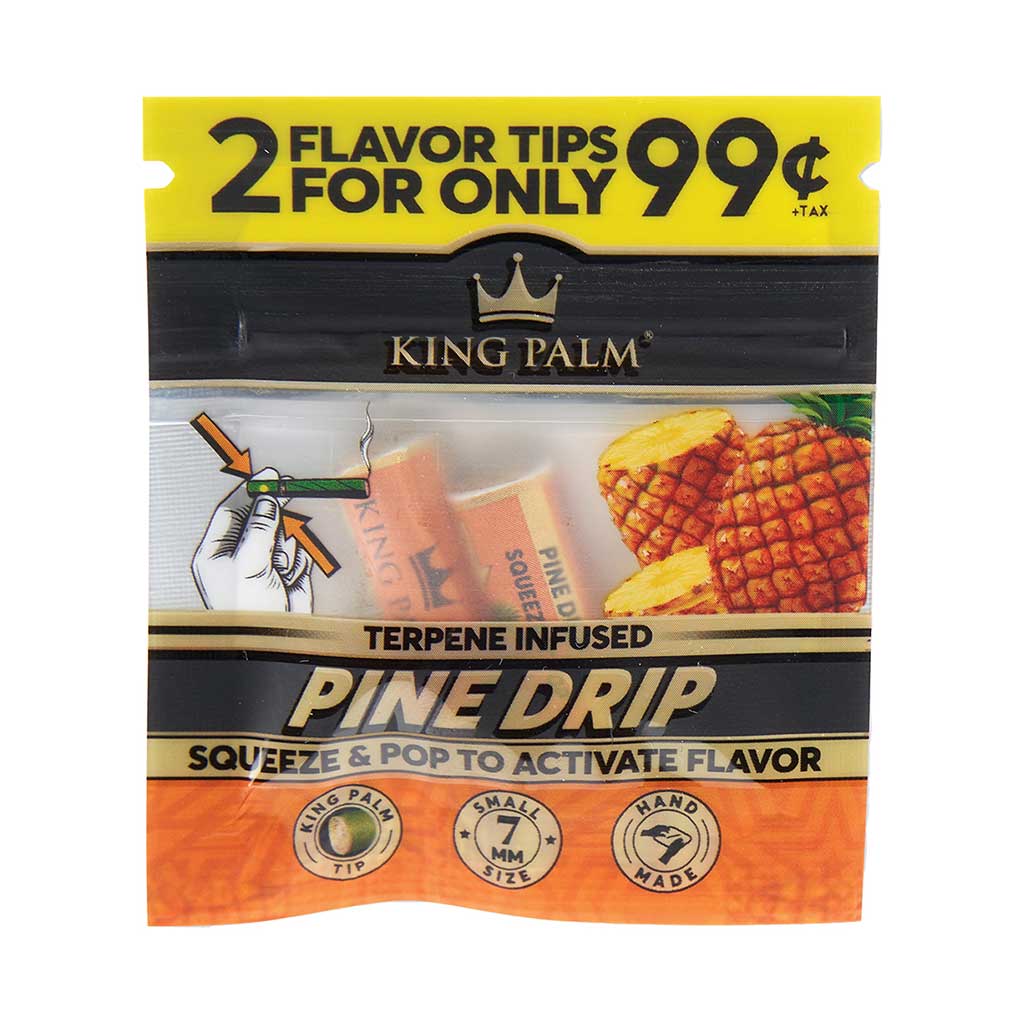 50ct. 2pk. King Palm Terp Filters - Pine Drop - PP $.99 Wholesale