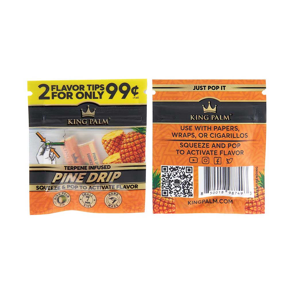 50ct. 2pk. King Palm Terp Filters - Pine Drop - PP $.99 Wholesale