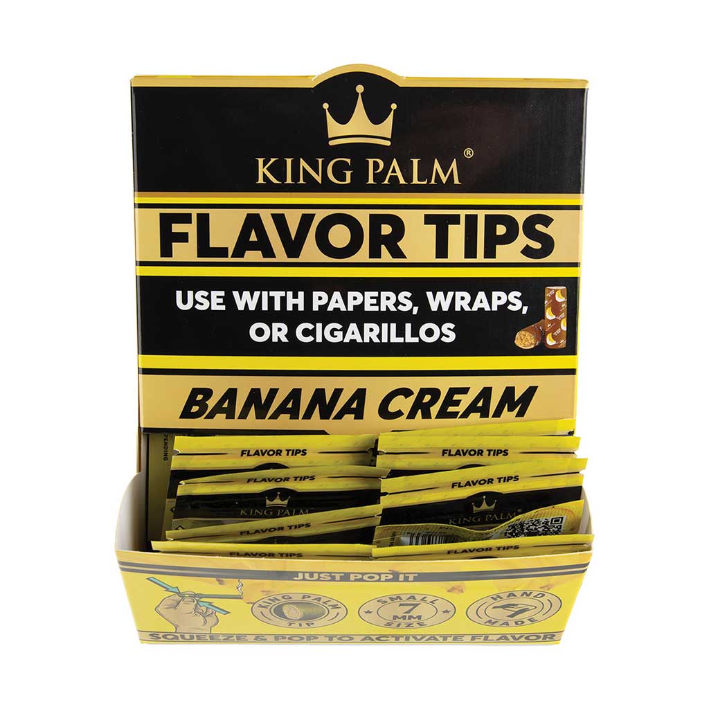 50ct. 2pk. King Palm Terp Filters - Banana Cream by King Palm - Wholesale