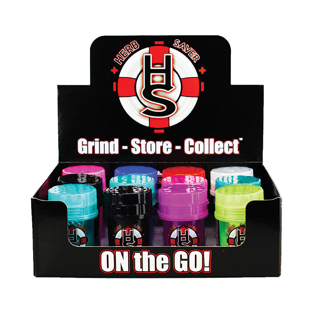 12ct. Small Herb Saver Grinder Wholesale | HerbSaver | Smoke & Vape Wholesale