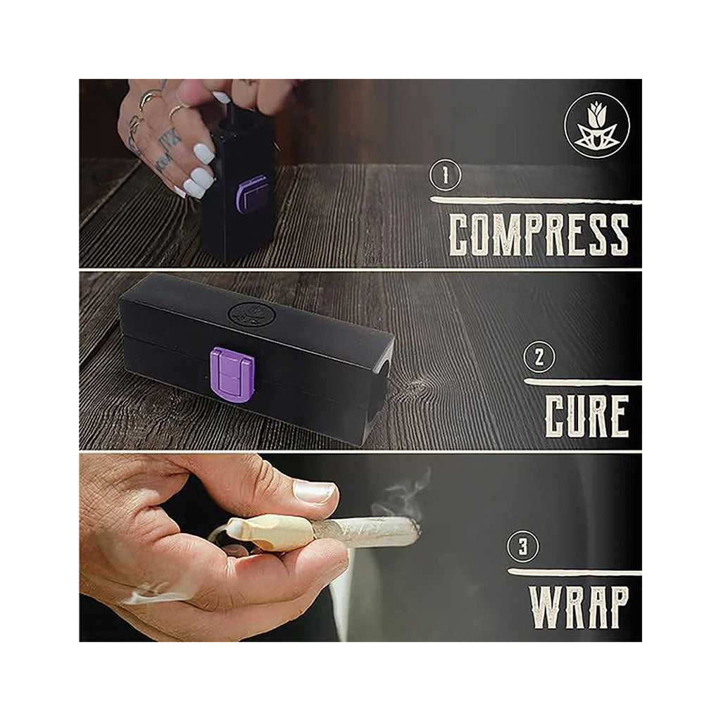 Mini Purple Rose Cannagar Mold D1 Wholesale | Green Flower