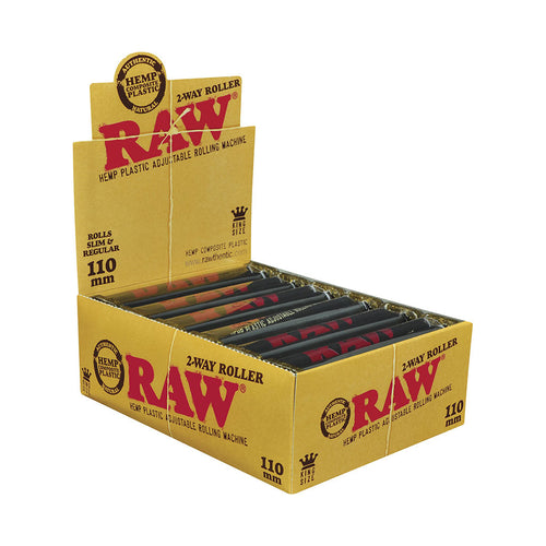12ct. Raw Adjust. Hemp Plastic Roller 110mm by Raw - Wholesale