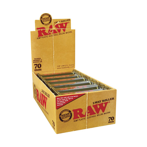 12ct. Raw Adjust. Hemp Plastic Roller 70mm by Raw - Wholesale