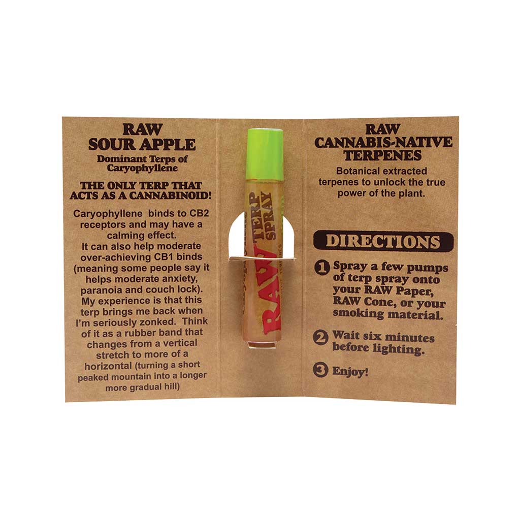 8ct. Raw Terp Spray - Sour Apple Wholesale | Raw | Smoke & Vape Wholesale