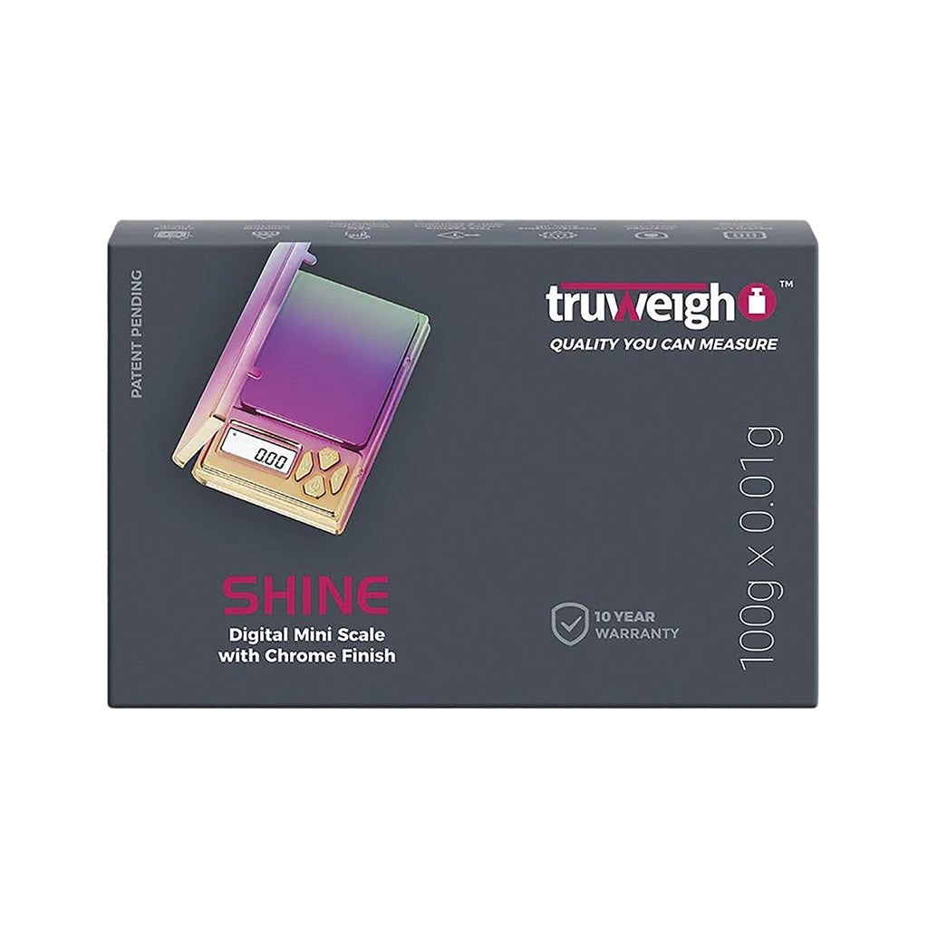 100g x 0.01g Rainbow Truweigh Shine Scale Wholesale | Truweigh