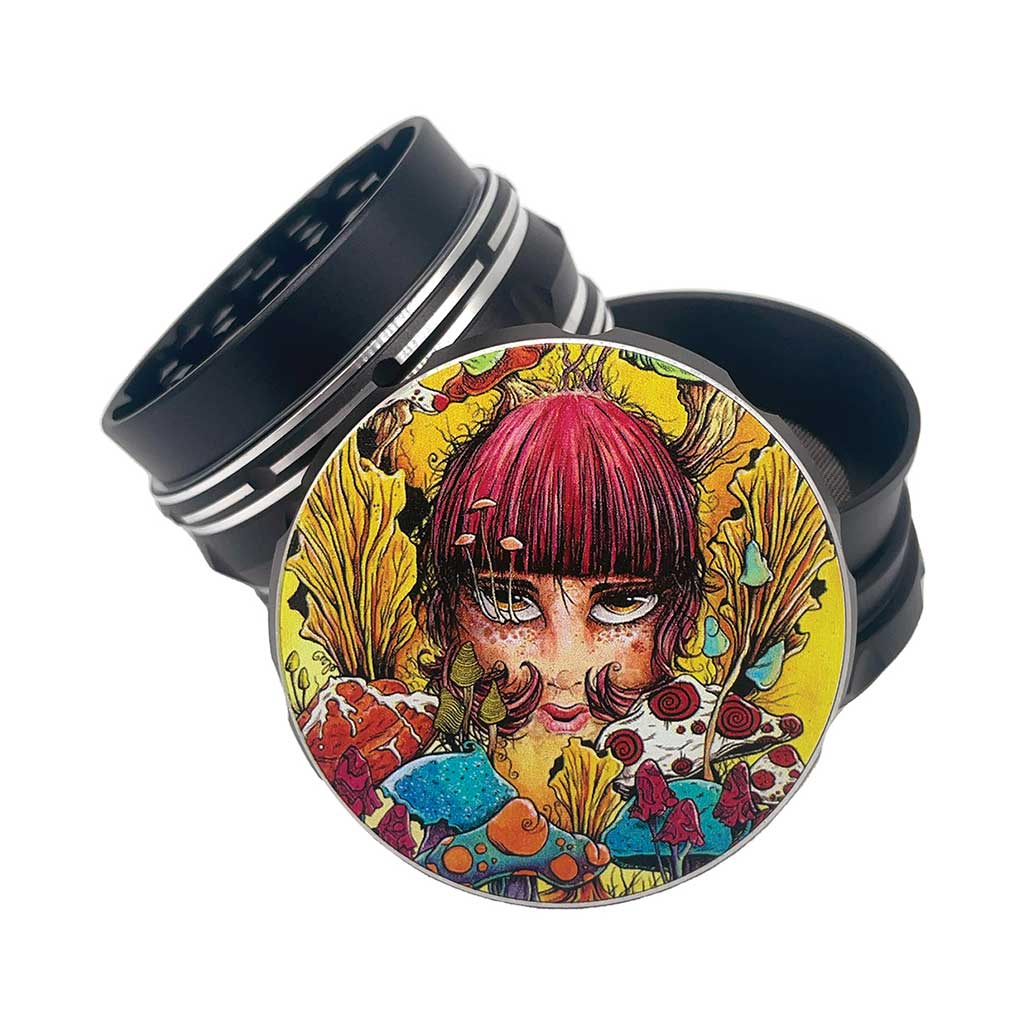 Sean Dietrich Grinder - Mushroom Red by Green Flower - Wholesale