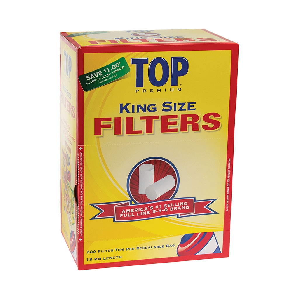 18mm Top Cig. Filter Tips/ King 200pc/16bg/bx by Top - Wholesale