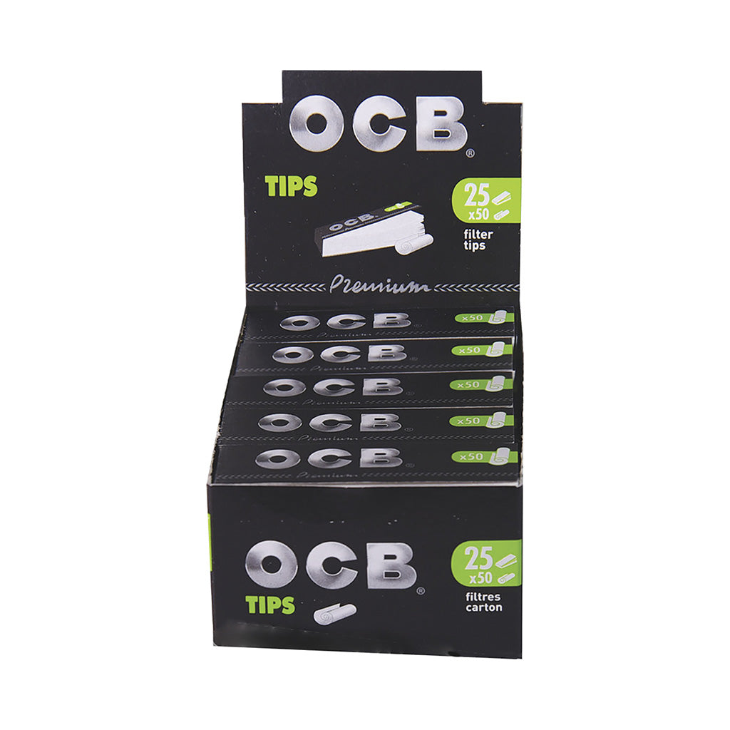 25ct. OCB Premium Flat Paper Tips Wholesale | OCB | Smoke & Vape Wholesale