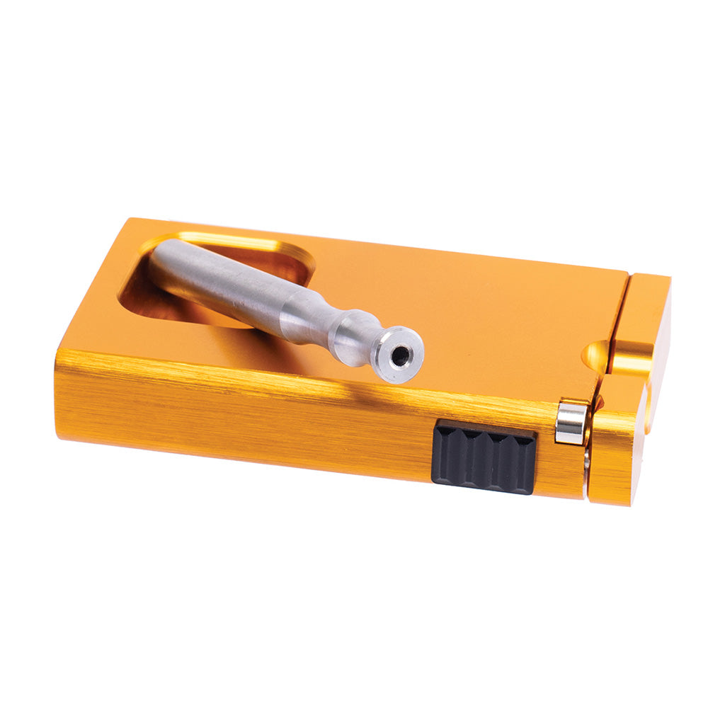 Gold Aluminum Dugout with Ashtray Wholesale | Green Flower