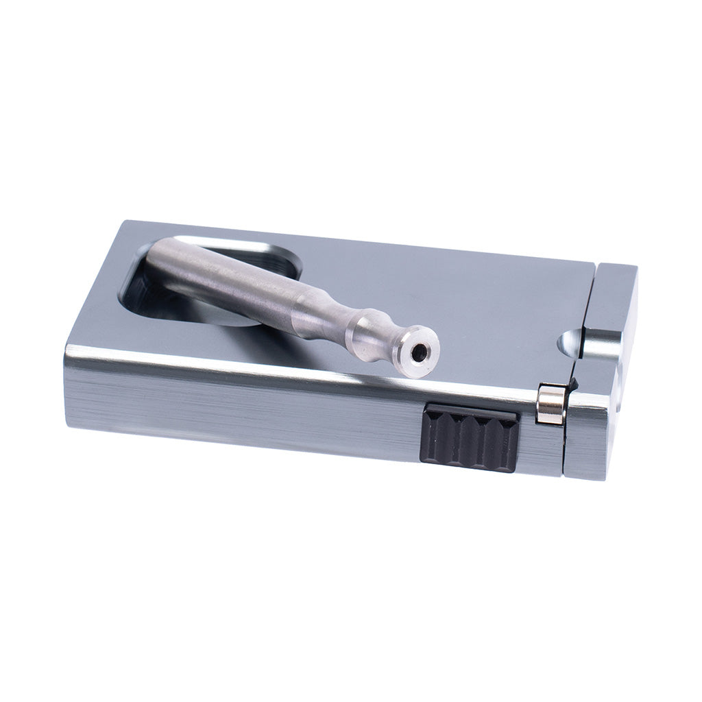 Silver Aluminum Dugout with Ashtray by Green Flower - Wholesale