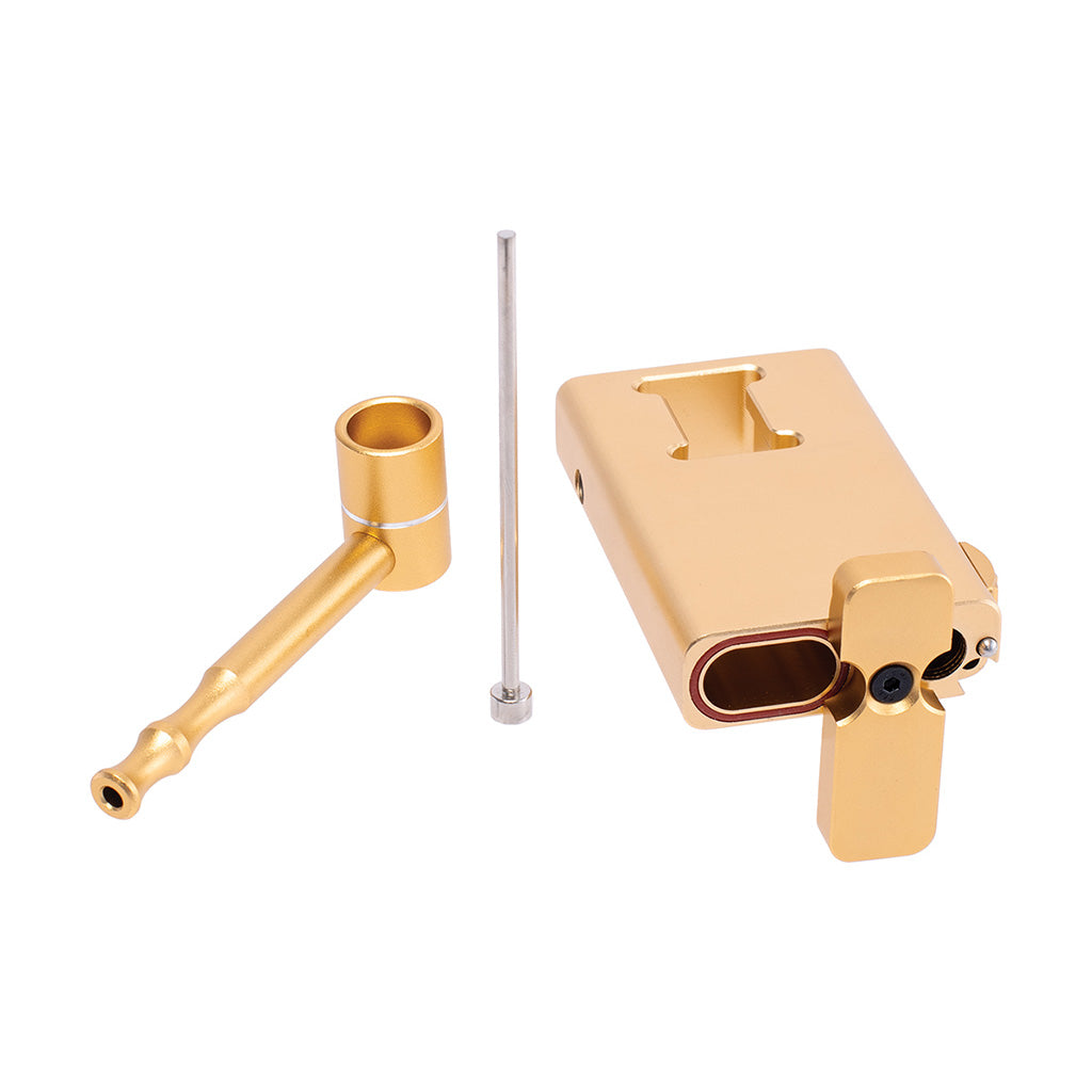 Gold Aluminum Dugout with Pipe Wholesale | Green Flower