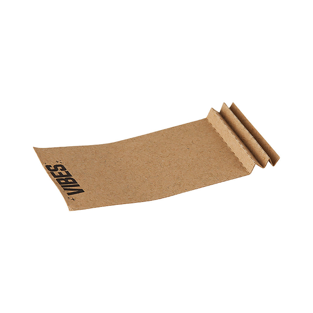 50ct Vibes Wide Tips Unbleached Wholesale | Green Flower