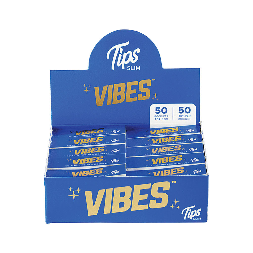 50ct Vibes Slim Tips White by Green Flower - Wholesale
