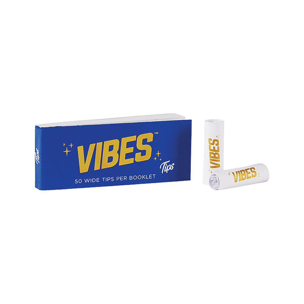 50ct Vibes Wide Tips White Wholesale | Green Flower | Smoke & Vape Wholesale