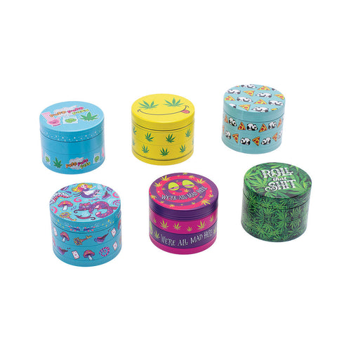 12ct 55mm Wacky Grinders Wholesale | Wacky Grinders | Smoke & Vape Wholesale