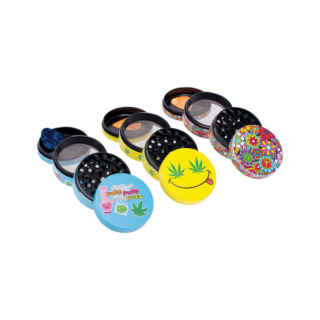 12ct 55mm Wacky Grinders Wholesale | Wacky Grinders | Smoke & Vape Wholesale