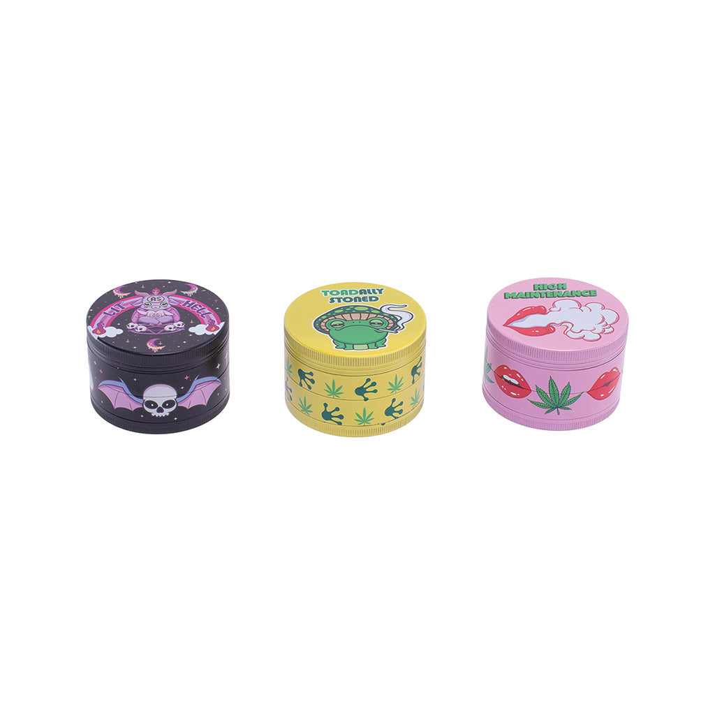 6ct 63mm Wacky Grinders - Mix 3 Wholesale | Wacky Grinders