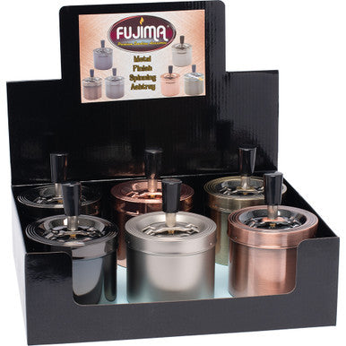 6ct. Metal Finish Spinning Ashtray by Connection Store - Old HBH Wholesale - Wholesale