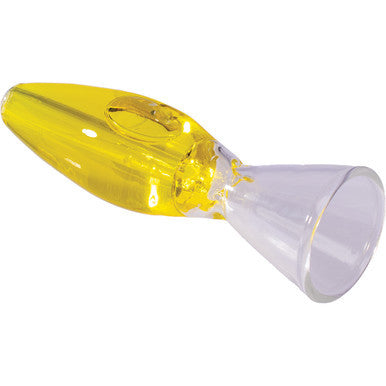 4in Yellow Glycerin Chillium Pipe by Connection Store - Old HBH Wholesale - Wholesale